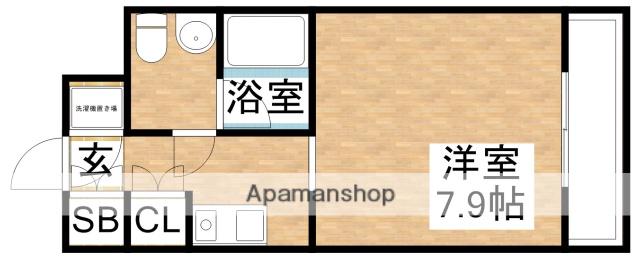 レジディア江坂(1K/2階)の間取り写真