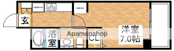 エステムコート新大阪10ザゲート(1K/2階)の間取り写真