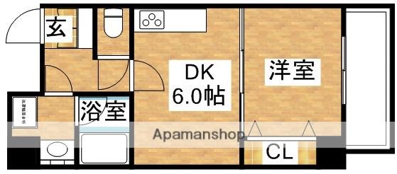 S-RESIDENCE江坂(1DK/13階)の間取り写真