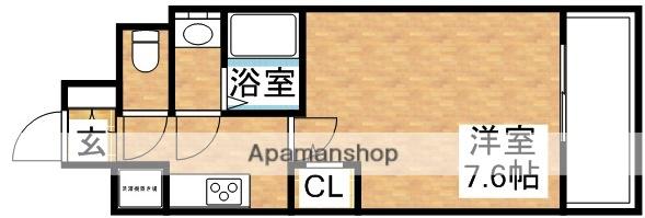 S-RESIDENCE新大阪駅前(1K/4階)の間取り写真