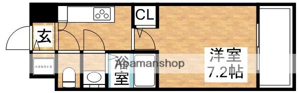 W-STYLE新大阪Ⅱ(1K/11階)の間取り写真