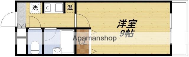 マンション野口2(1K/1階)の間取り写真