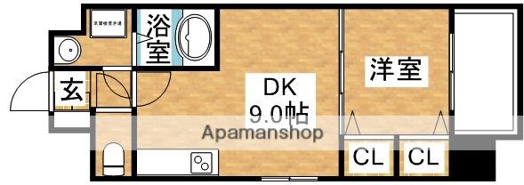 スプランディッドⅠ(1DK/5階)の間取り写真