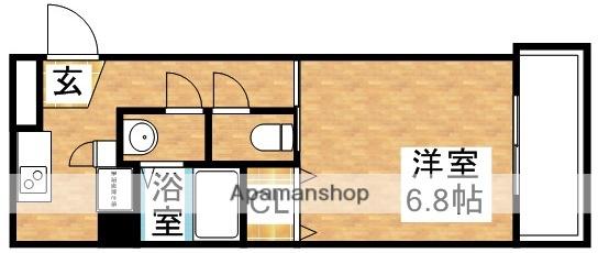 ラグゼ三国(1K/5階)の間取り写真