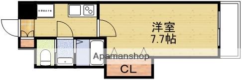 LUXE新大阪1(1K/8階)の間取り写真