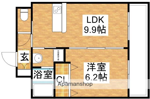 アイズ・グランデ(1LDK/3階)の間取り写真
