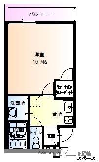 フジパレス吹田寿町Ⅲ番館(1K/3階)の間取り写真