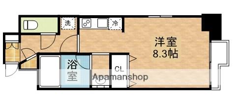 ファーストステージ江坂広芝町2(ワンルーム/9階)の間取り写真
