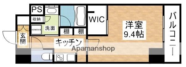 コンフォリア江坂(1K/10階)の間取り写真