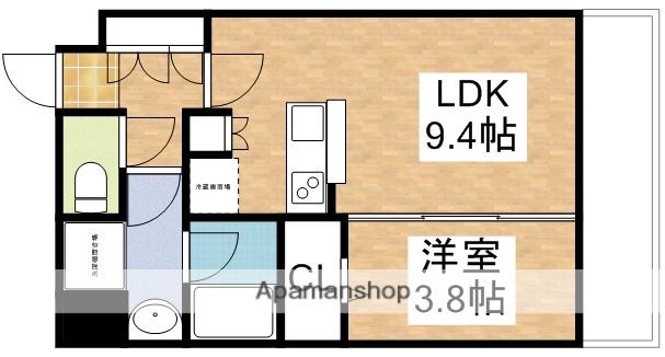 アーバネックス江坂広芝(1LDK/14階)の間取り写真