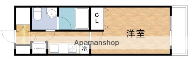 S-FORT江坂垂水町(1K/8階)の間取り写真