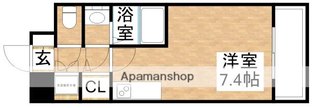 コンフォリア江坂広芝町(ワンルーム/5階)の間取り写真