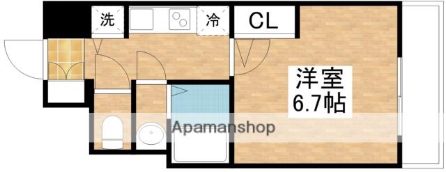 S-RESIDENCE新大阪RIDENTE(1K/8階)の間取り写真