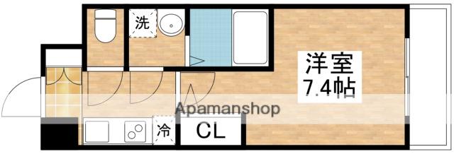 M-RESIDENCE新大阪GARDEN(1K/4階)の間取り写真