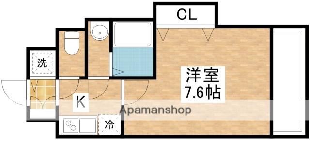 LUXE新大阪4(1K/4階)の間取り写真