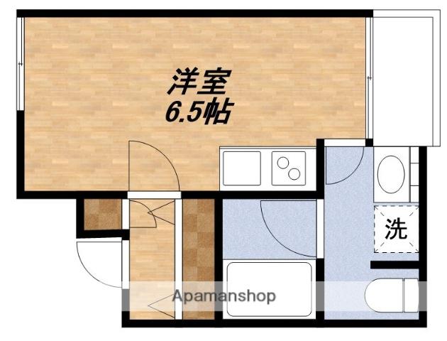 シャイン下新庄(ワンルーム/2階)の間取り写真