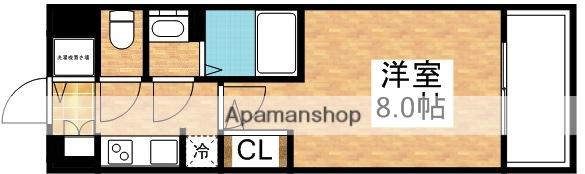 サムティ姫島LIBERLE(1K/8階)の間取り写真