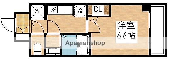 S-RESIDENCE江坂EMINENCE(1K/6階)の間取り写真