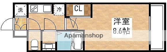 S-RESIDENCE江坂EMINENCE(1K/3階)の間取り写真
