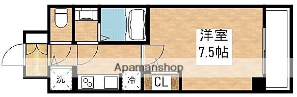 S-RESIDENCE江坂EMINENCE(1K/13階)の間取り写真