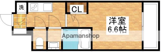 エスリード新大阪ヴェルデ(1K/12階)の間取り写真
