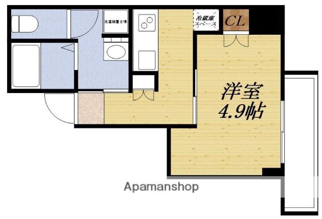 サーフアイランドサンセバスチャン(1K/5階)の間取り写真