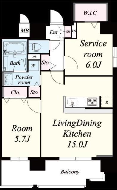 セレーナ・コンフォルト天神橋(2LDK/10階)の間取り写真