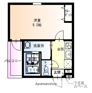 フジパレス豊里Ⅵ番館(1K/1階)の間取り写真
