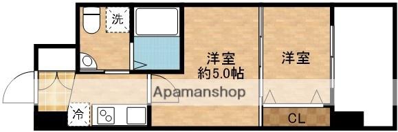 セレニテ江坂ルフレ(2K/5階)の間取り写真