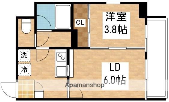 FELIS塚本(1LDK/3階)の間取り写真