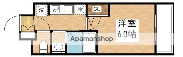 エステムコート新大阪XⅢニスタ(1K/8階)の間取り写真