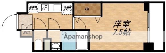 ラグゼ新大阪Ⅴ(1K/12階)の間取り写真