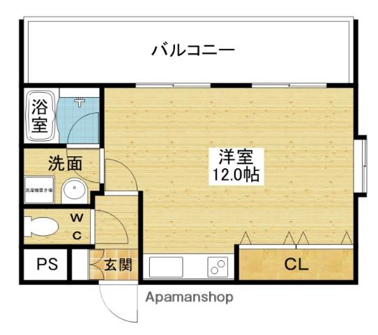 パレス東洋豊里2号館(ワンルーム/3階)の間取り写真