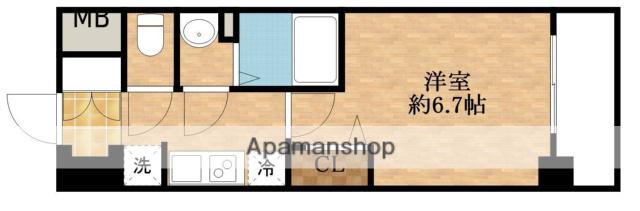 スワンズシティ新大阪ヴィーヴォ(1K/9階)の間取り写真