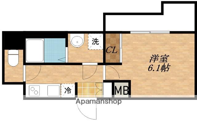DIMUS新大阪(1K/5階)の間取り写真