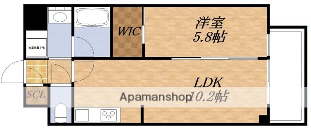 グランカーサ新大阪サウス(1LDK/3階)の間取り写真