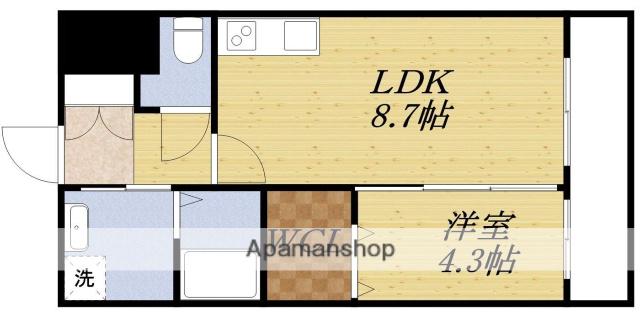 アンフィニXⅧ吹田昭和町(1LDK/4階)の間取り写真