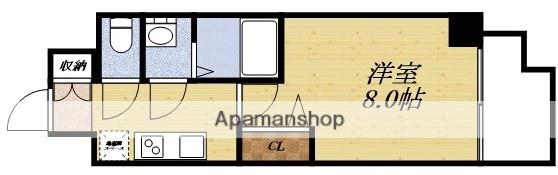 PHOENIX新大阪(1K/8階)の間取り写真
