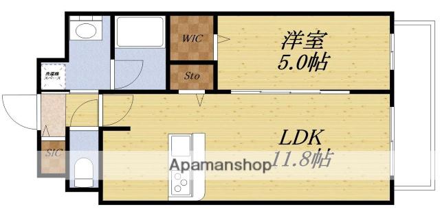 ホープハウス3(1LDK/2階)の間取り写真