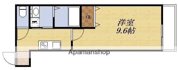 フジパレス江坂町(1K/2階)の間取り写真