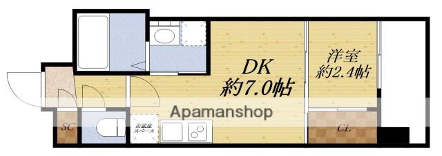 セレニテ西中島アリア弐番館(1DK/5階)の間取り写真