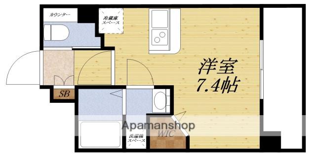 プライマル新大阪(ワンルーム/7階)の間取り写真