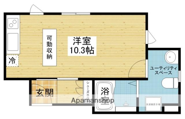 サングリエG(ワンルーム/3階)の間取り写真