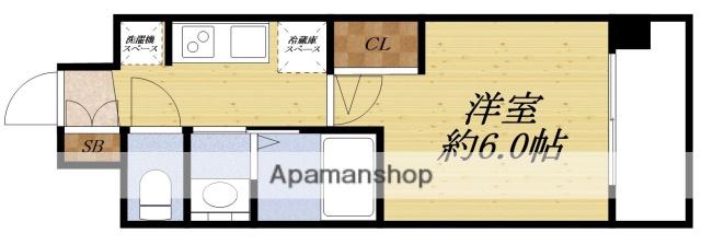 エステムコート新大阪ⅩⅤフロウ(1K/5階)の間取り写真