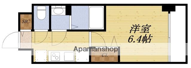 プレサンスブルーム東三国(1K/5階)の間取り写真