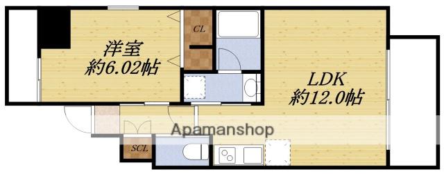 プレジオ江坂ROUGE(1LDK/7階)の間取り写真