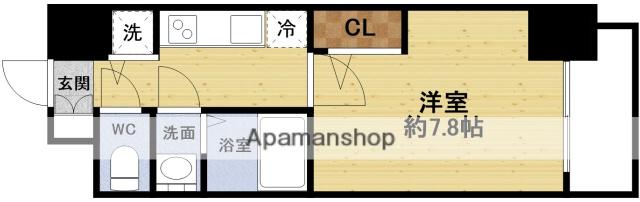 メインステージ大阪ノースGATEⅠ(1K/9階)の間取り写真