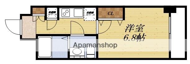 アドバンス江坂ラシュレ(1K/3階)の間取り写真