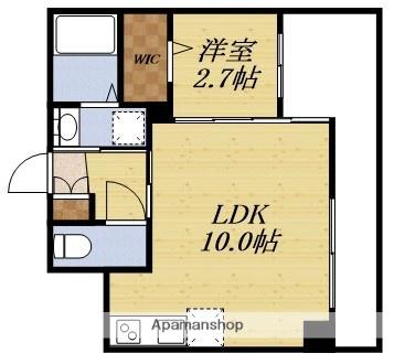 アドバンス江坂ラシュレ(1LDK/3階)の間取り写真