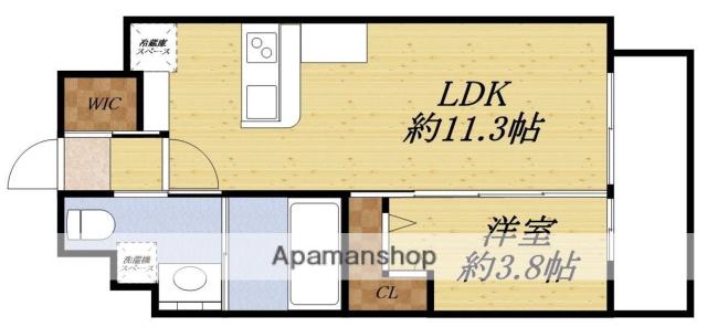 BLANCA IZUMI(1LDK/8階)の間取り写真